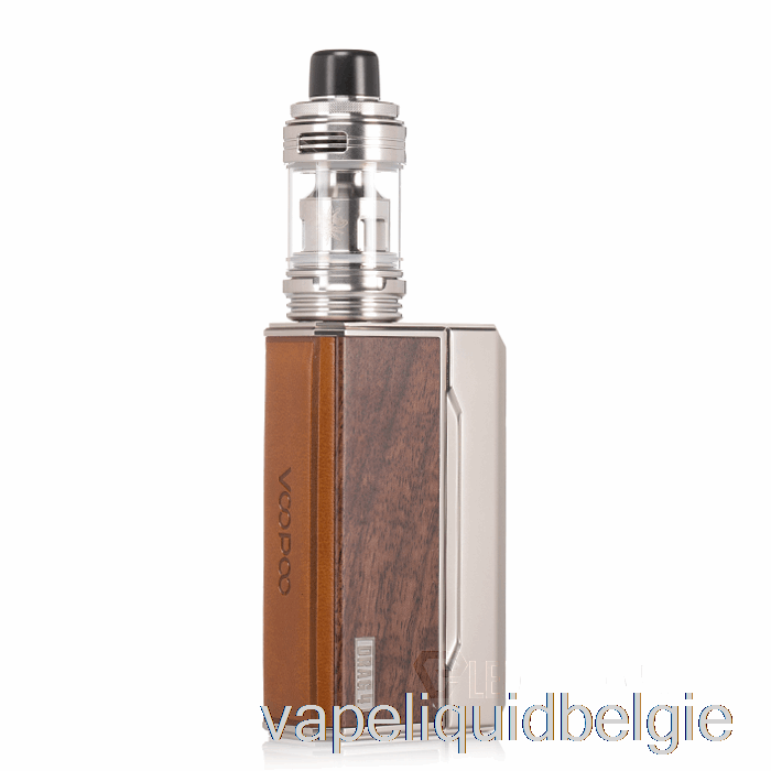 Vape Smaken Voopoo Drag 4 177w Starterkit Bleek Goud + Walnoot